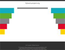 Tablet Screenshot of flyback-project.org